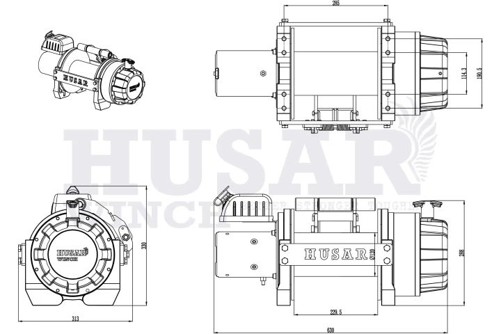 Купити Лебідка електрична Husar BST S 35000 LBS 24 В